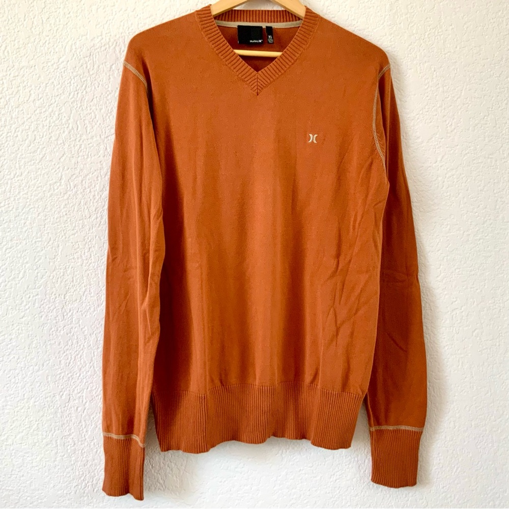 Hurley, Cotton, V-Neck Sweater, Sz XL